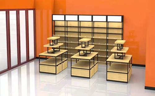 零售升级选钢木货架耐用美观两不误